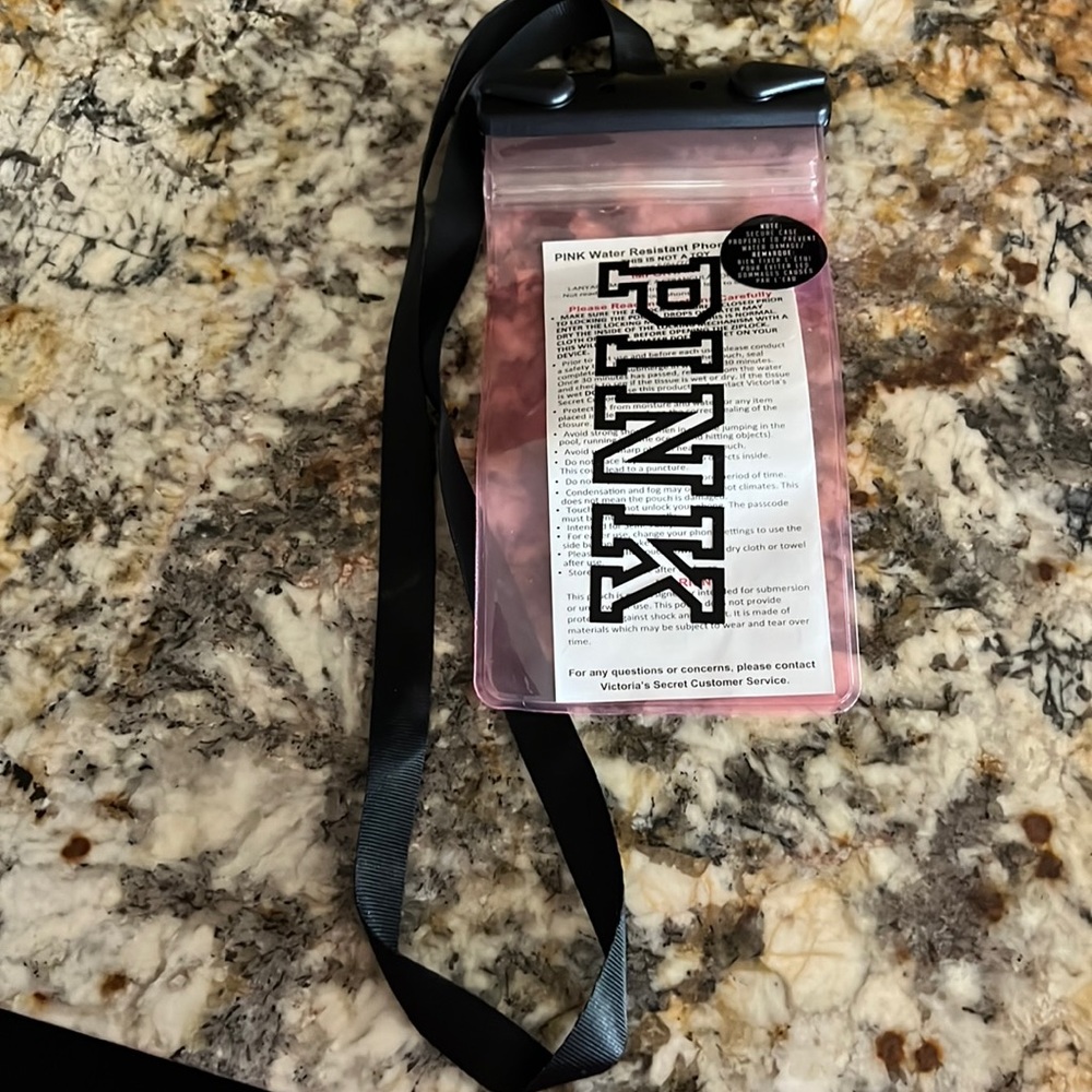 Pink phone water case
